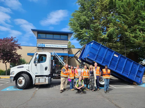 Share Vancouver trash pickup team cleaning the community